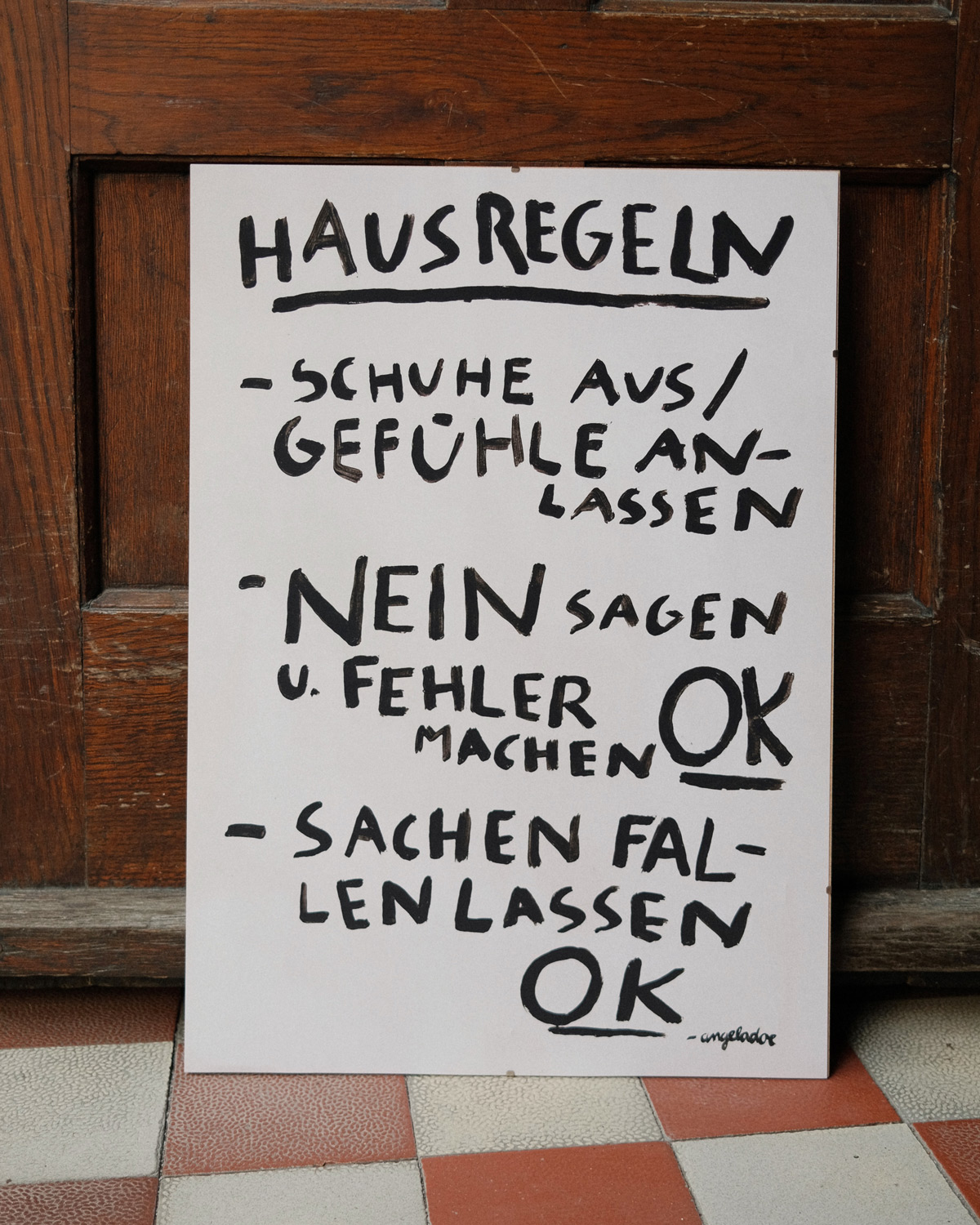 Pre-order: HAUSREGELN - A2 Poster